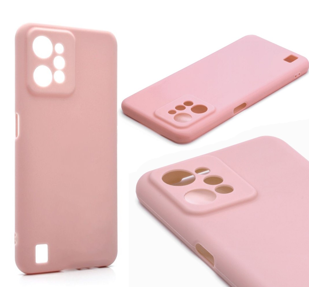 

Силиконовый чехол TPU Case матовый для Realme C31 пыльно-розовый