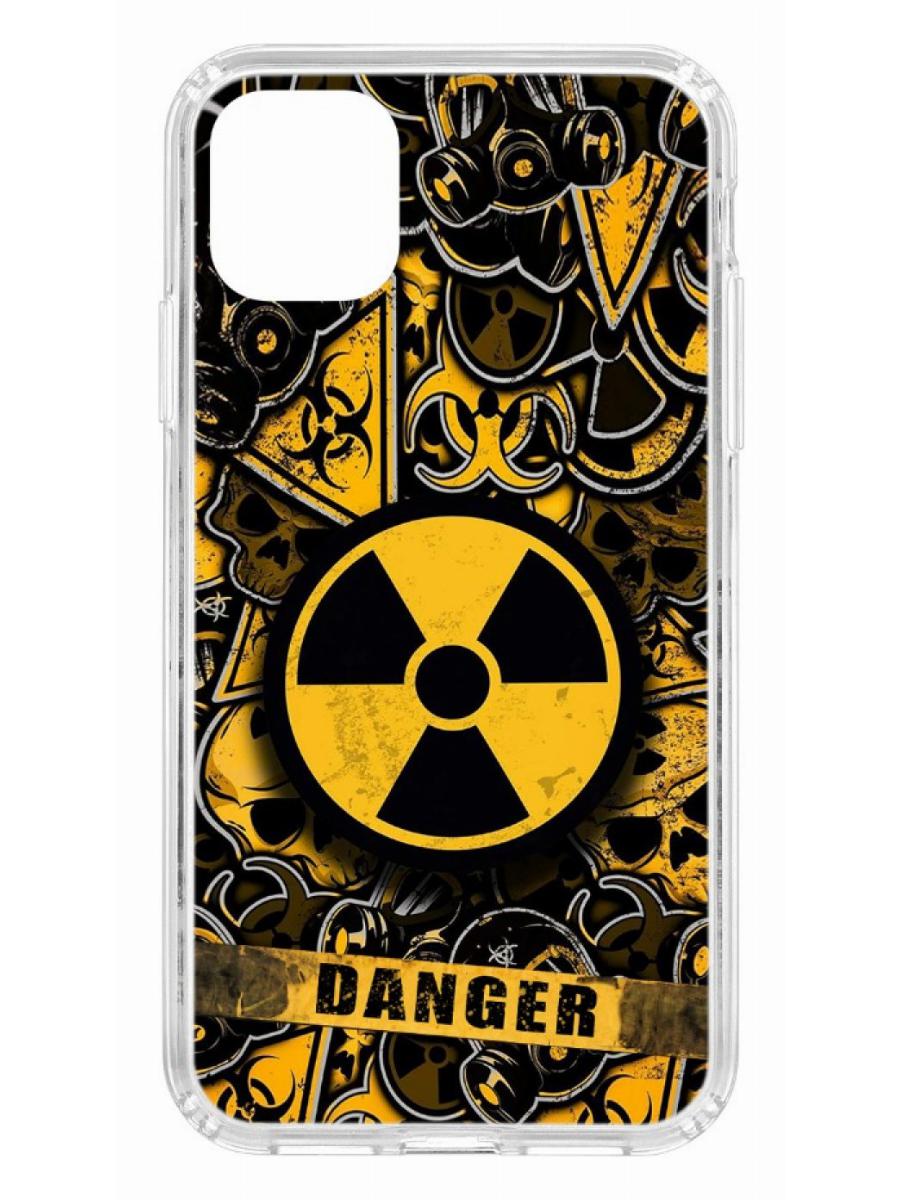 Противоударный чехол для Apple iPhone 11 КRUЧЕ Print Danger прозрачный с рисунком