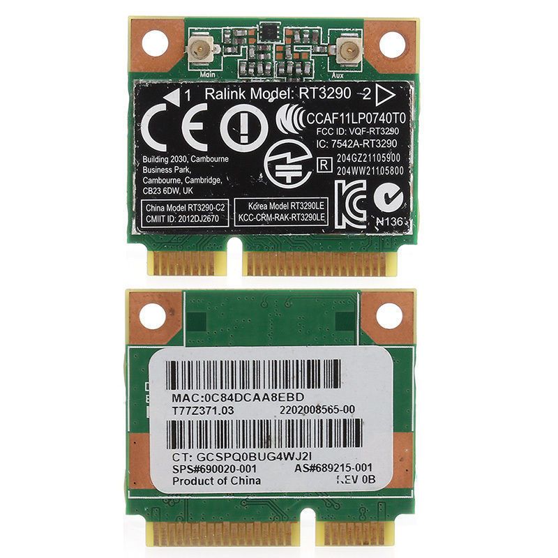 

Приемник Wi-Fi NoBrand для компьютера Mini PCI-e, Зеленый;белый