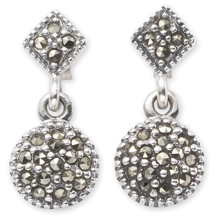 

Серьги из серебра с марказитом Марказит HE332, HE332_марказит