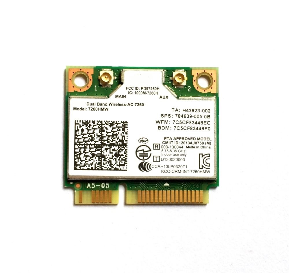 

Приемник Wi-Fi NoBrand Mini PCI-e 802.11n; 802.11ac, Зеленый;белый