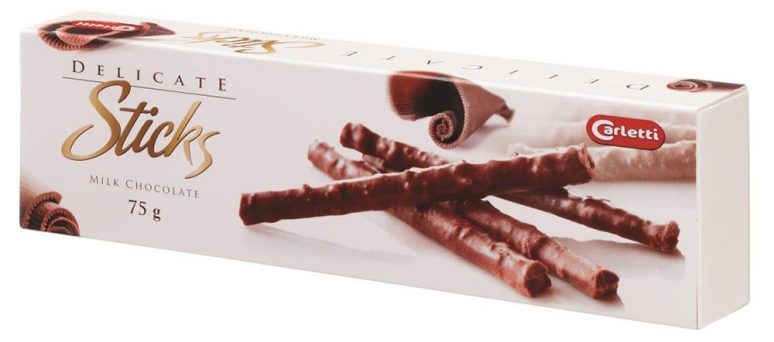 Тростник Carletti из молочного шоколада 75 г