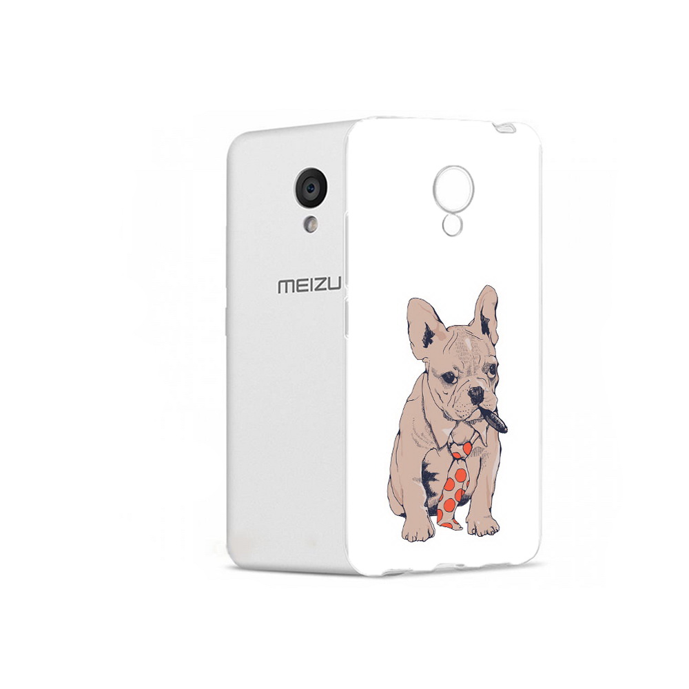 

Чехол MyPads Tocco для Meizu M5 бульдог с сигарой (PT62224.82.250), Прозрачный, Tocco