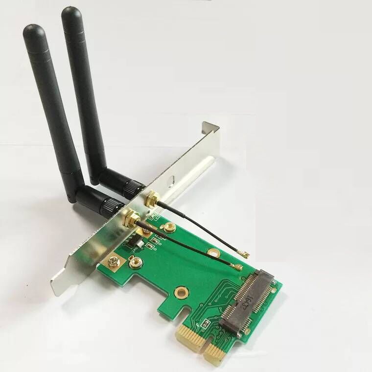 

Приемник Wi-Fi NoBrand для ноутбука; для компьютера Mini PCI-e, Зеленый;белый
