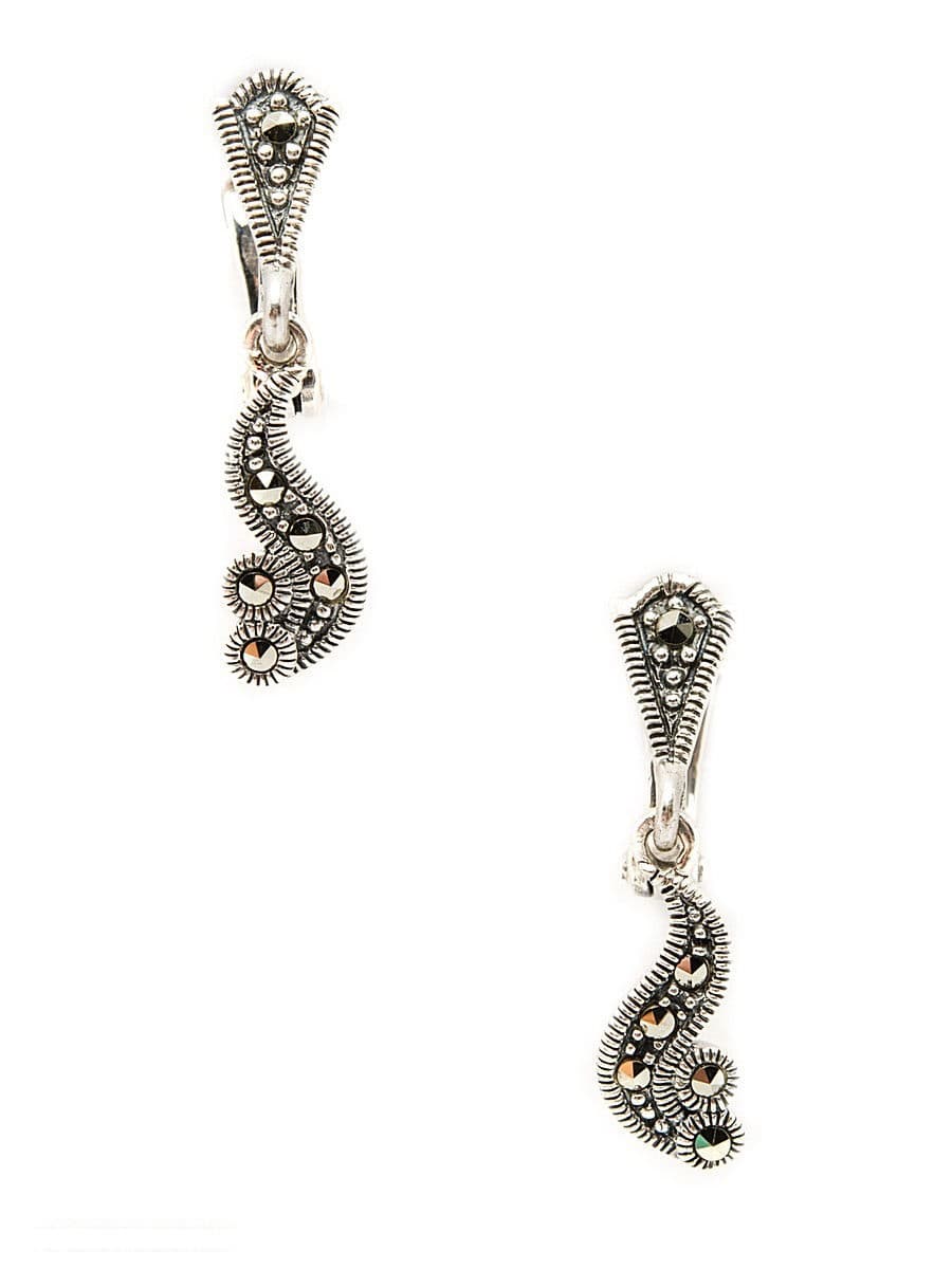 

Серьги из серебра с марказитом Марказит HE444, HE444_марказит