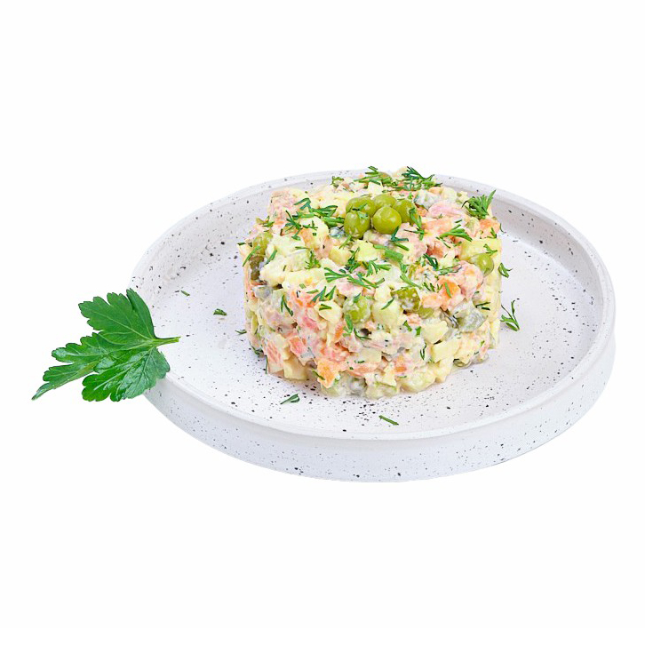 

Салат Оливье по-царски +-200 г