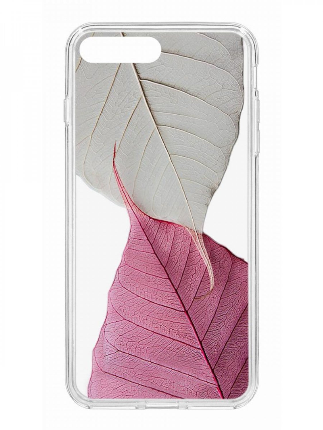 фото Противоударный чехол для apple iphone 7 plus /8 plus кruче print pink and white прозрачный