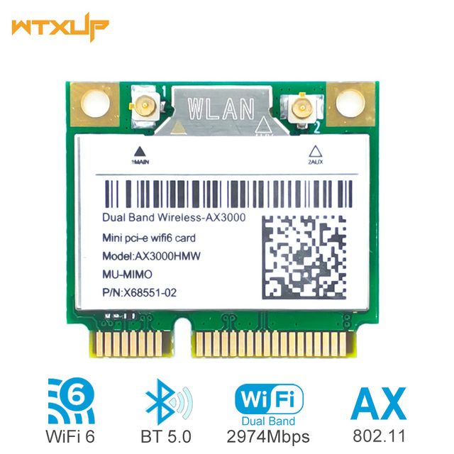 

Приемник Wi-Fi NoBrand для компьютера Mini PCI-e, Зеленый;белый