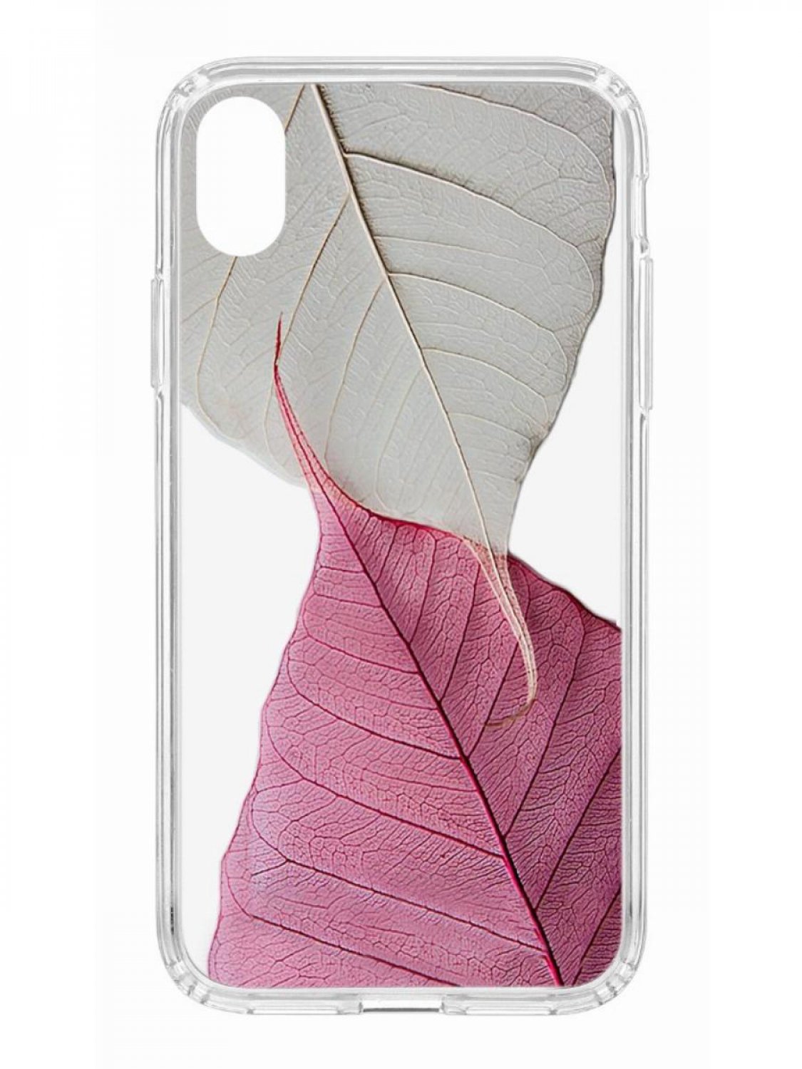 

Противоударный чехол для Apple iPhone XR КRUЧЕ Print Pink and white прозрачный с рисунком, Прозрачный;белый;розовый, Чехол на айфон ХР с защитой камеры