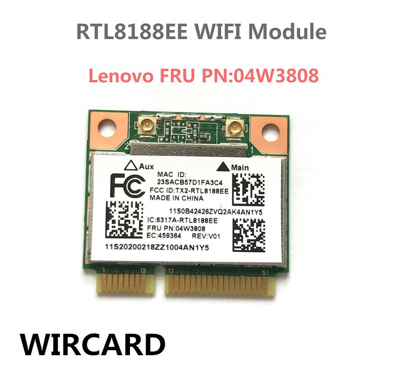 

Приемник Wi-Fi NoBrand для компьютера Mini PCI-e 802.11n, Зеленый;белый