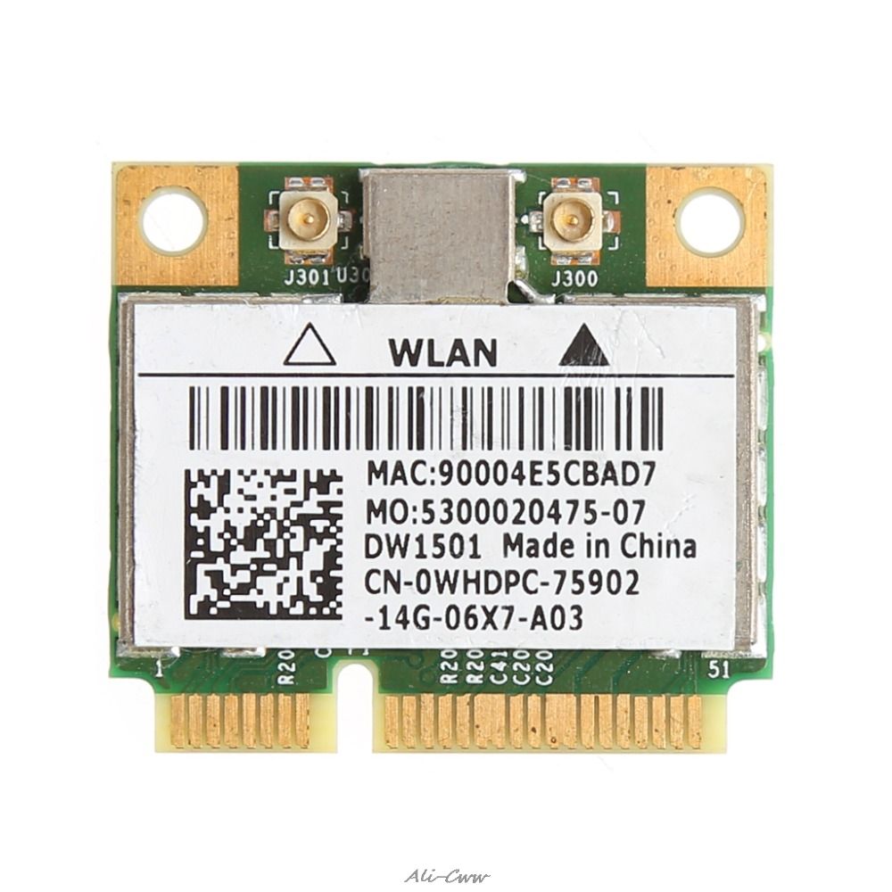 

Приемник Wi-Fi NoBrand для компьютера Mini PCI-e 802.11n, Зеленый;белый