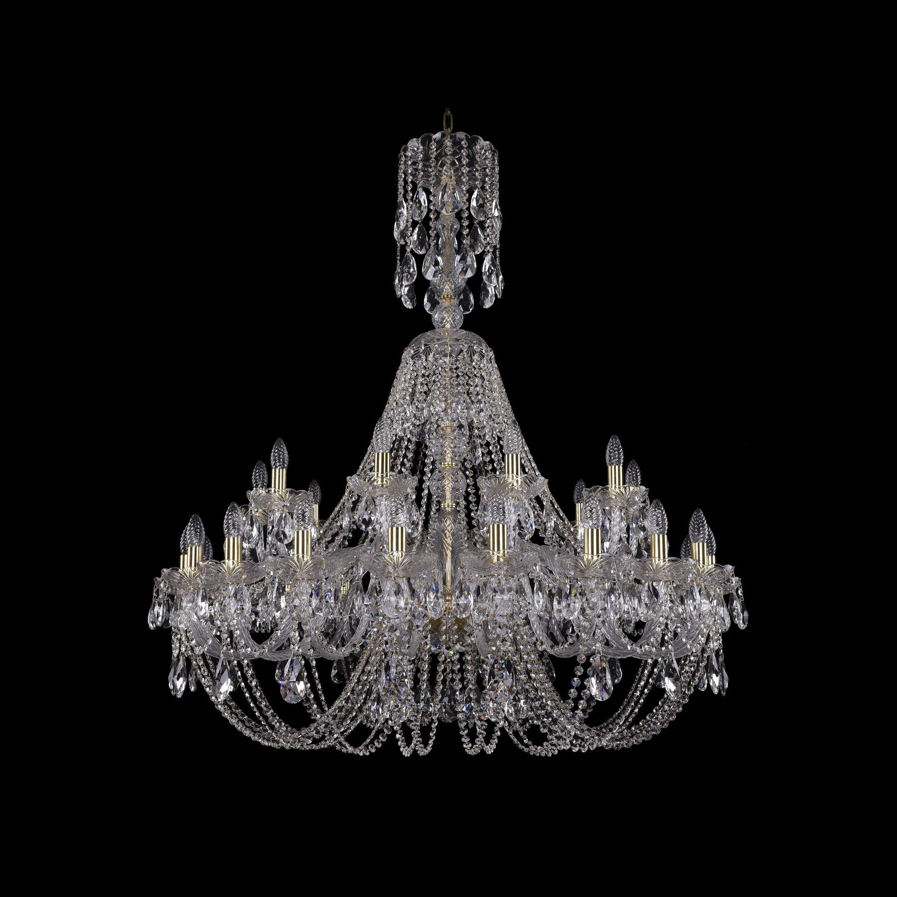 фото Хрустальная люстра 1406/20+10/400/xl-129 g bohemia ivele crystal