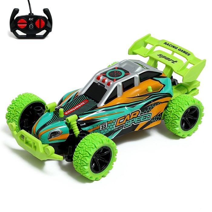 

Радиоуправляемая машинка 163 Toys Формула, 9731612, свет, с аккумулятором, зелёный