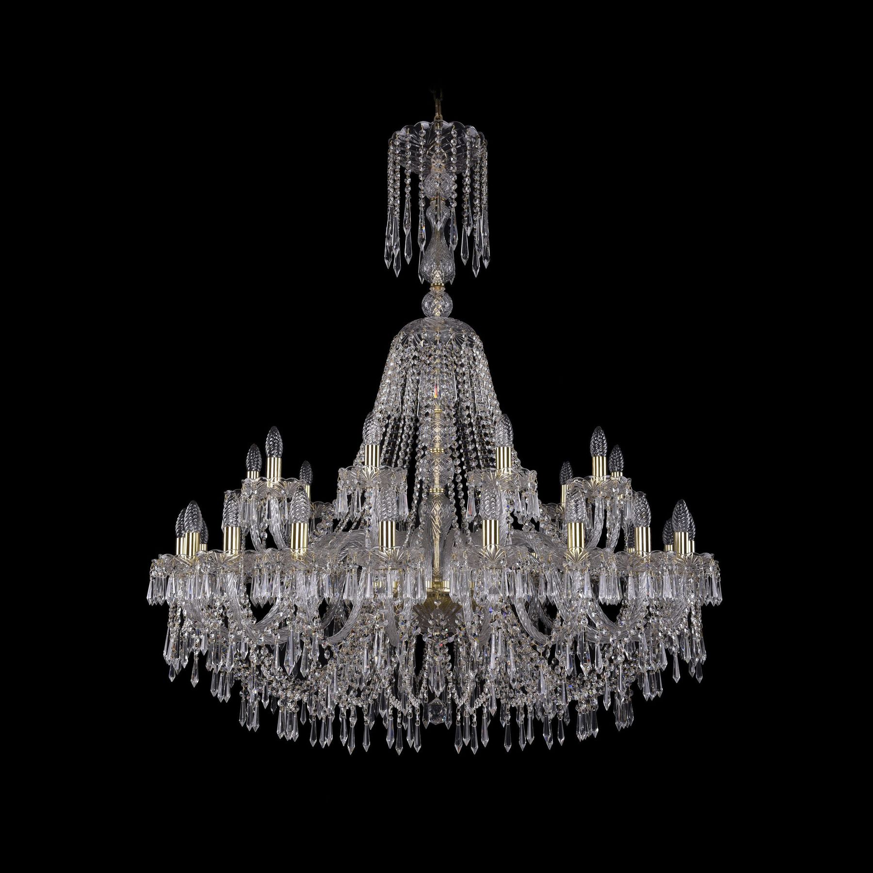 фото Хрустальная люстра 1403/20+10/400/xl-133 g bohemia ivele crystal