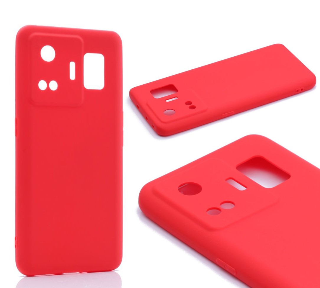 фото Силиконовый чехол tpu case матовый для realme gt neo 5 красный