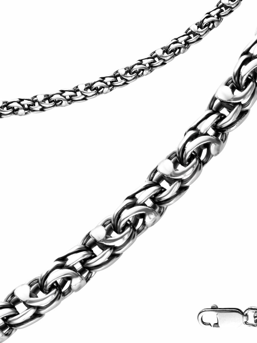 

Цепочка из серебра 65 см TOP CRYSTAL 40362550К, Черный;серебристый, 40362550К