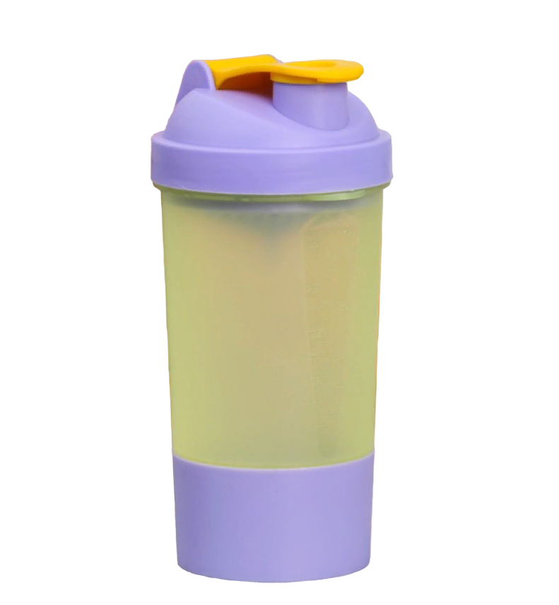 Шейкер спортивный с чашей под протеин, 500 мл (2 шт)