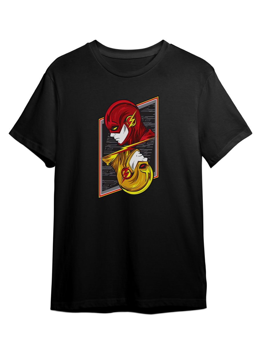 

Футболка унисекс СувенирShop Flash/Флэш/DC 4 черная 3XL (56-58), Черный, "Flash/Флэш/DC" 4