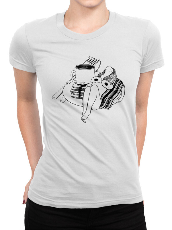 

Футболка женская Dream Shirts Завтрак белая XS, Завтрак