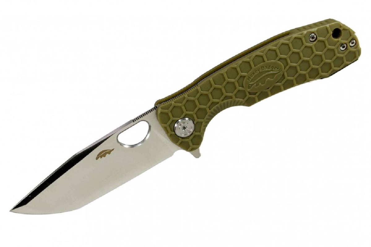 

Нож Honey Badger Flipper D2 L Зелёный, Зеленый, Flipper D2 L