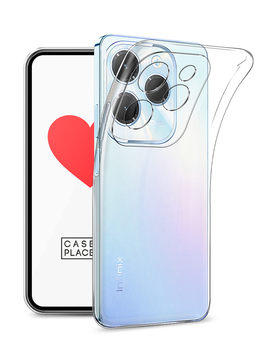 

Чехол на Infinix HOT 40 прозрачный, 3105250-1