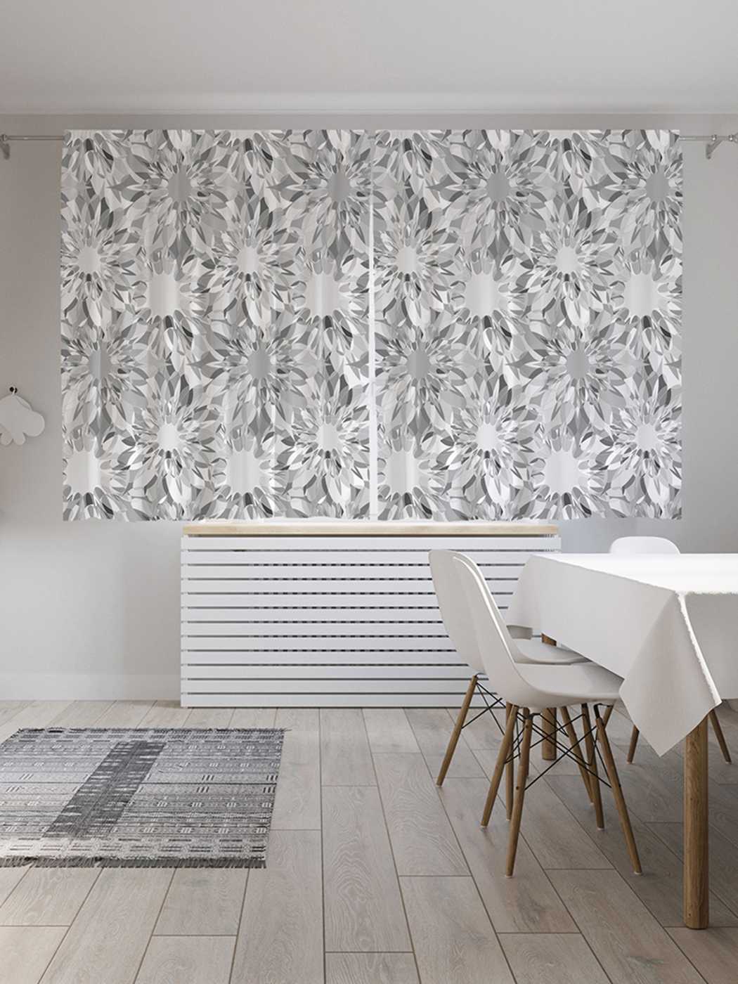 

Шторы JoyArty с фотопечатью "Цветочный мрамор" из сатена, 290х180 см, Цветочный мрамор