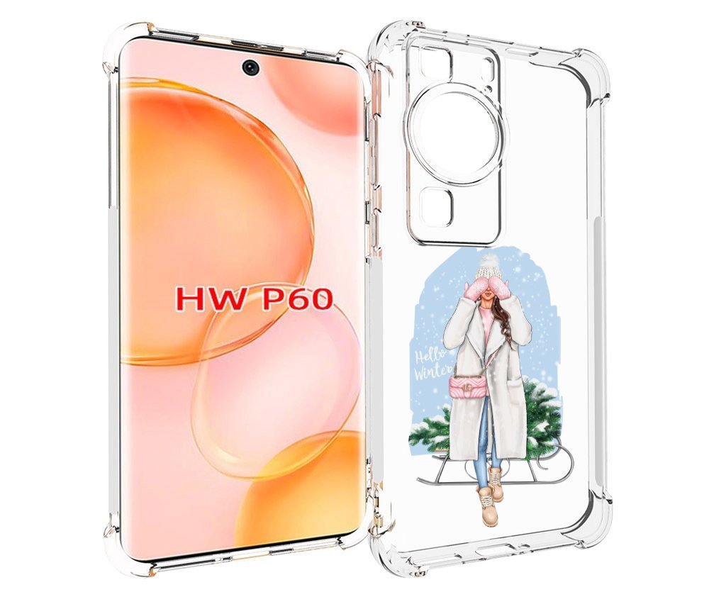 

Чехол MyPads привет-зима женский для Huawei P60, Tocco