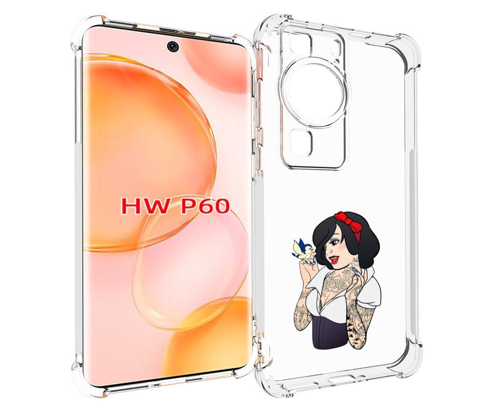 

Чехол MyPads принцесса-тату женский для Huawei P60, Tocco