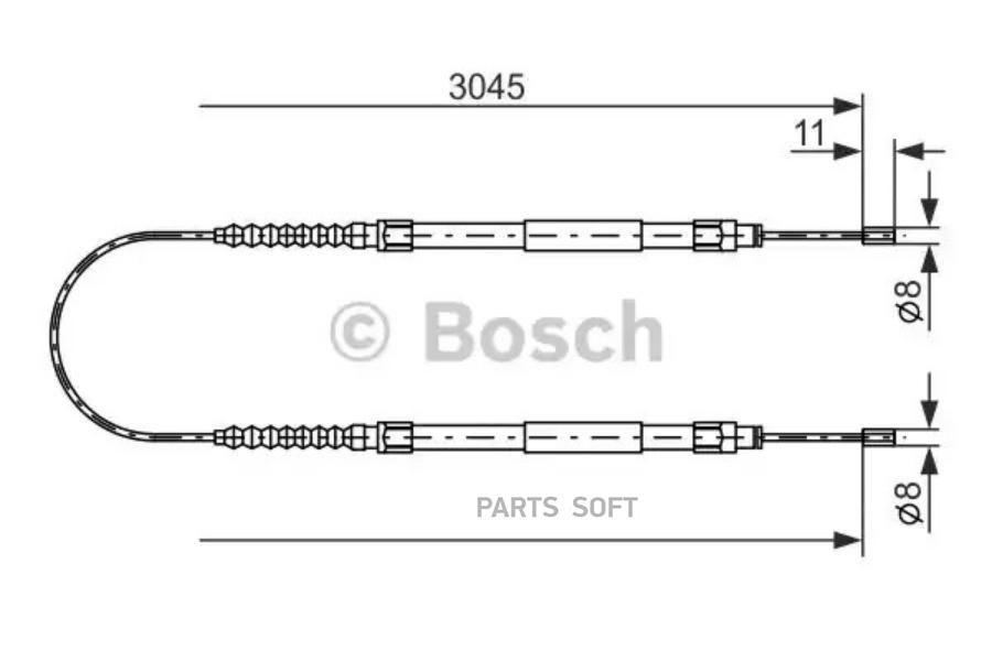 

BOSCH Трос ручника BOSCH 1987477115