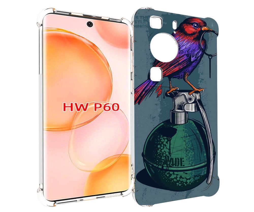 

Чехол MyPads птица с гранатой для Huawei P60, Tocco
