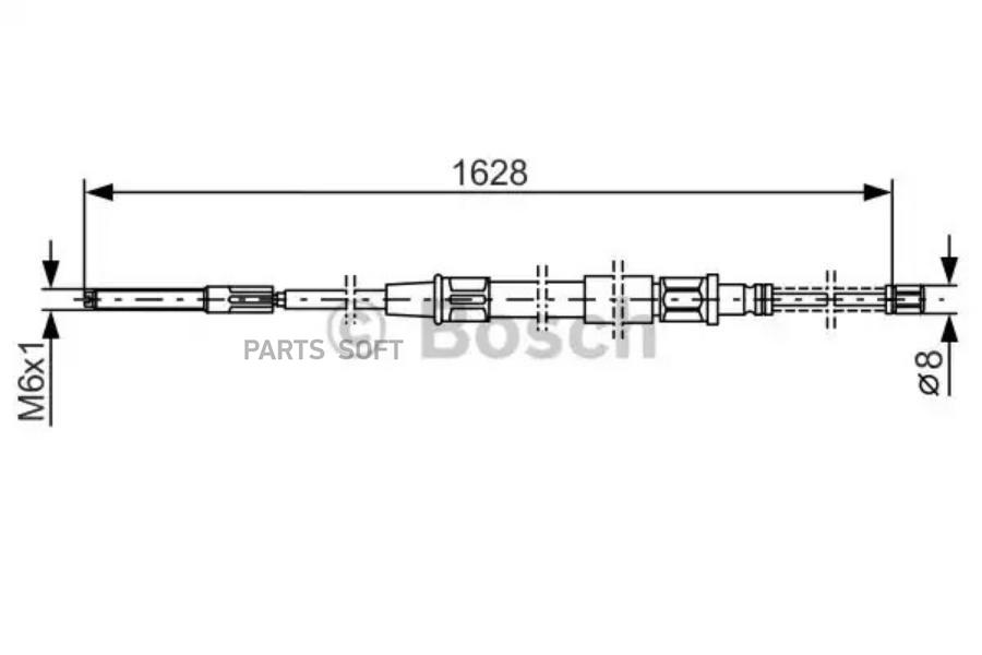 BOSCH Трос ручника BOSCH 1987477169