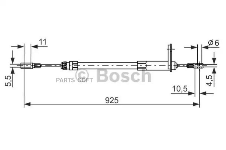 

BOSCH Трос ручника BOSCH 1987477220