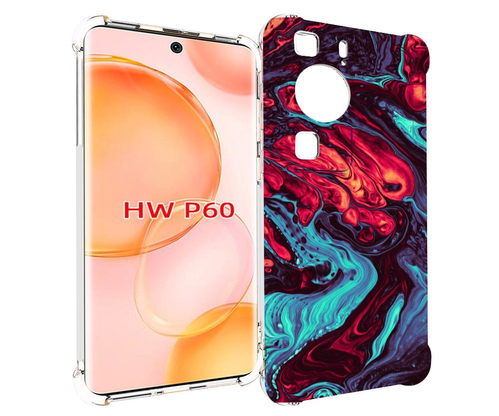 

Чехол MyPads разбавленная краска для Huawei P60, Tocco
