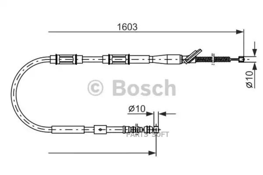 

BOSCH Трос ручника BOSCH 1987477409