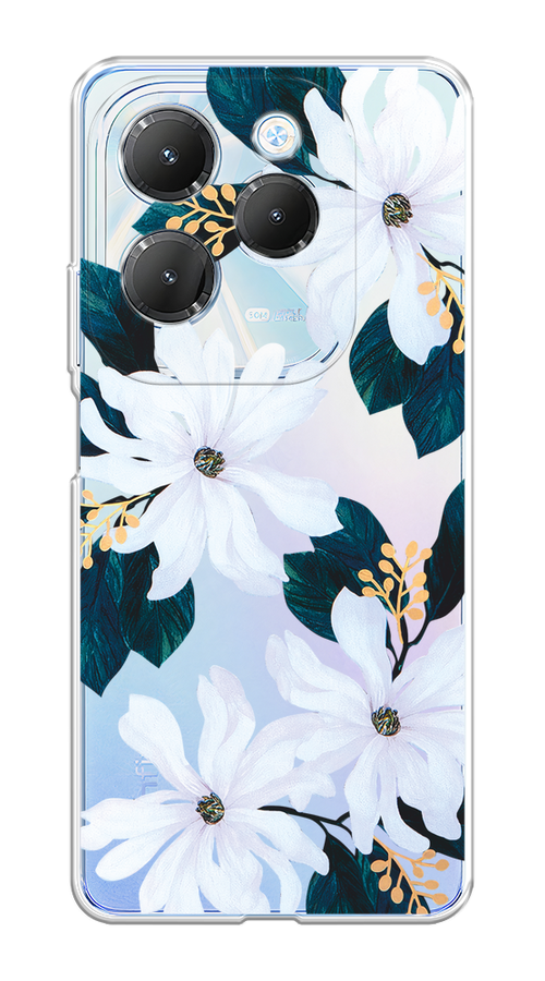

Чехол на Infinix HOT 40/40 Pro "Delilah Flower", Зеленый;белый, 3105350-1