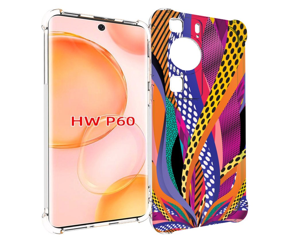 

Чехол MyPads разноцветные щупальца для Huawei P60, Tocco