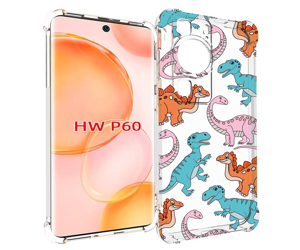 

Чехол MyPads разные-динозаврики для Huawei P60, Tocco