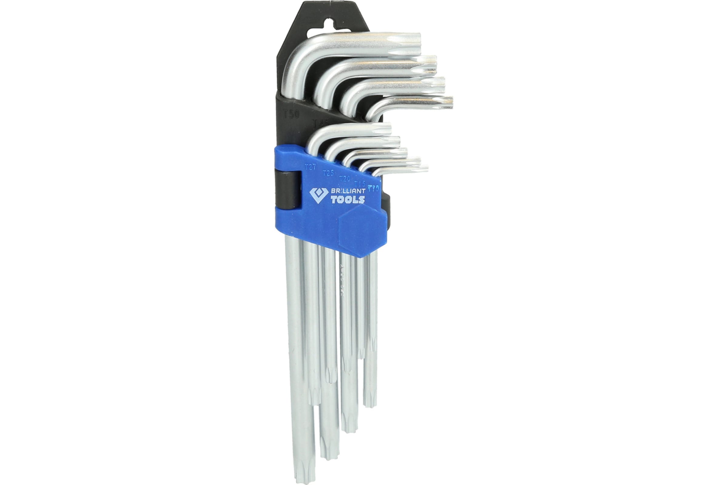 Brilliant Tools Набор угловых ключей Torx в откидном держателе 9 предметов BT044009