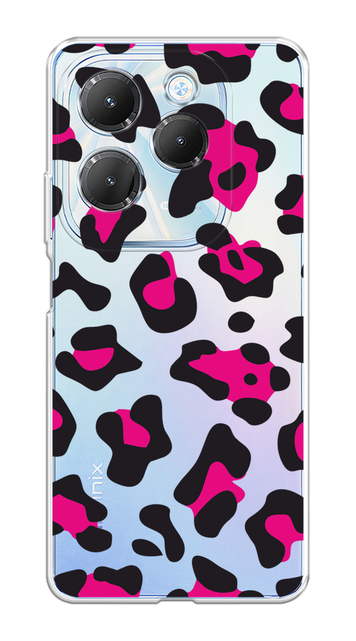 

Чехол на Infinix HOT 40/40 Pro "Pink cow spots", Черный;розовый, 3105350-1