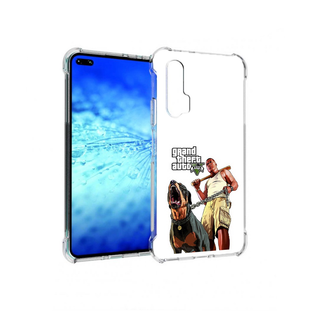 

Чехол MyPads Tocco для Huawei View 30 Pro GTA грозная собака (PT145237.17.18), Прозрачный, Tocco