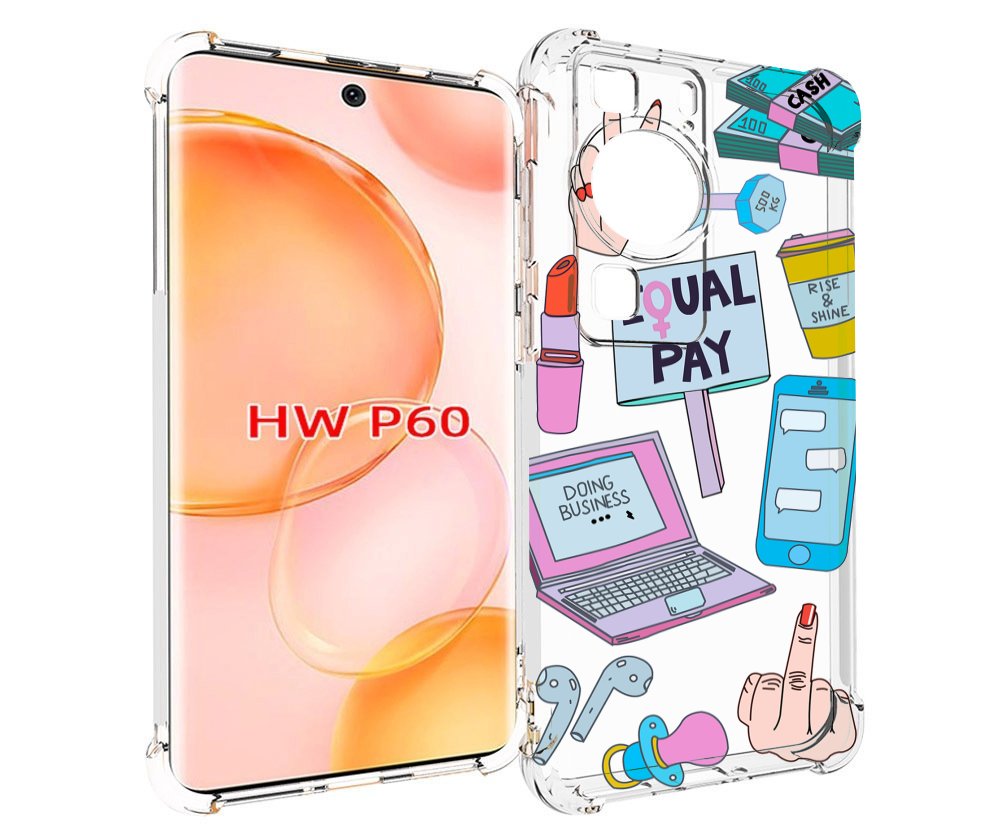 

Чехол MyPads разные-штучки для Huawei P60, Tocco