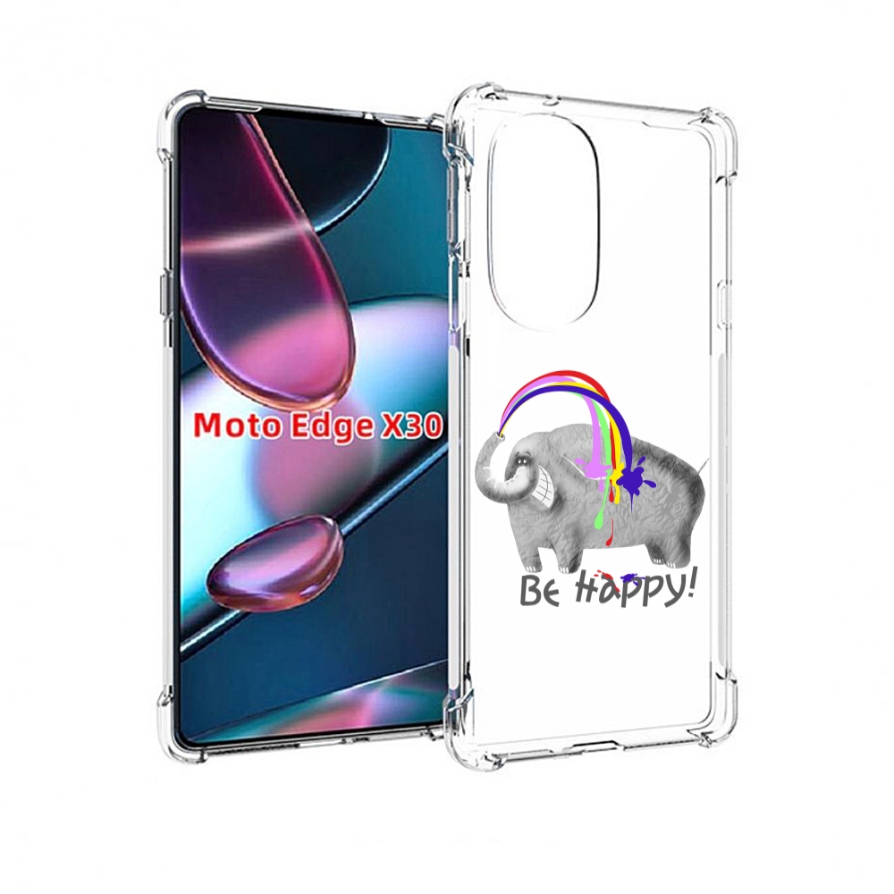 

Чехол MyPads счастливый слон для Motorola Moto Edge X30, Прозрачный, Tocco