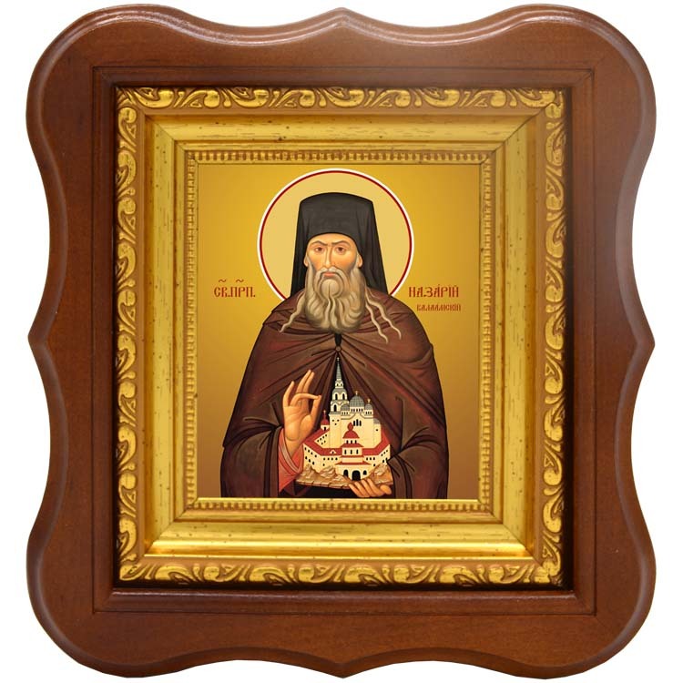 

Назарий чудотворец Валаамский, Саровский (Кондратьев) преподобный. Икона на холсте.