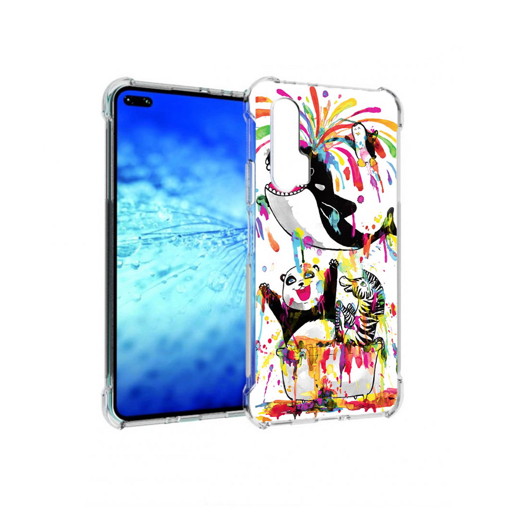 

Чехол MyPads Tocco для Huawei View 30 Pro Хиппи кит (PT145237.17.191), Прозрачный, Tocco