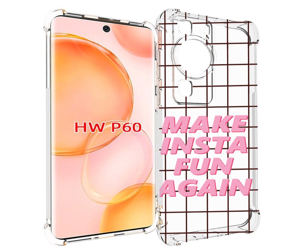 

Чехол MyPads розовая-надпись-про-инст для Huawei P60, Tocco