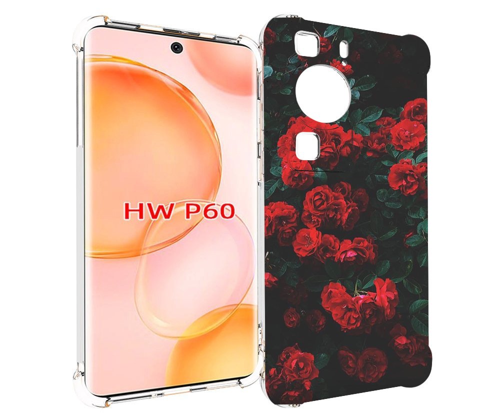 

Чехол MyPads розы-в-листьях для Huawei P60, Tocco