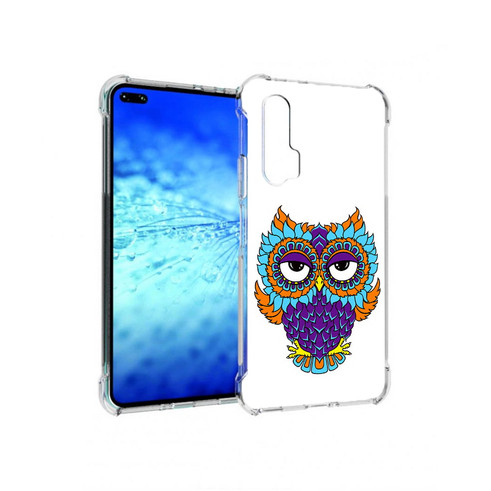 

Чехол MyPads Tocco для Huawei View 30 Pro Цветная сова (PT145237.17.198), Прозрачный, Tocco