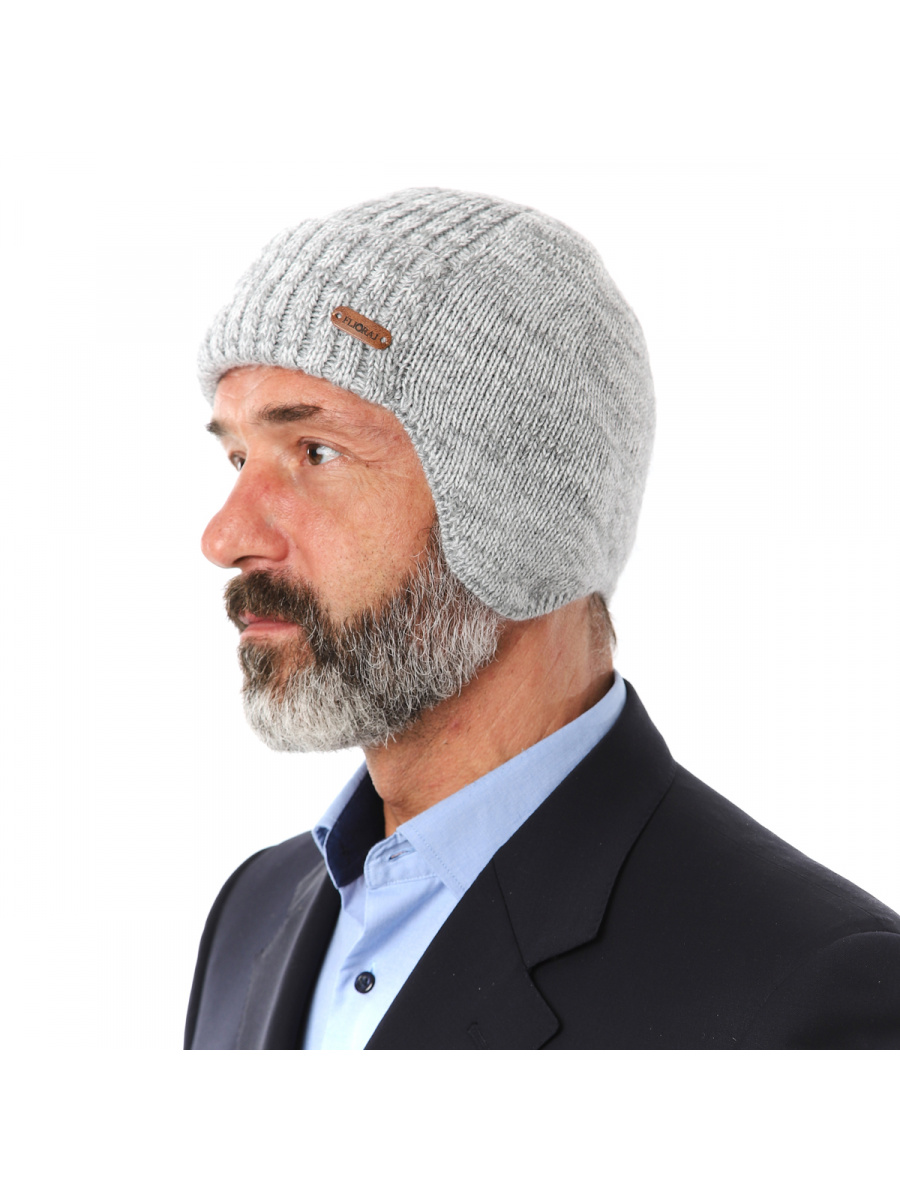 

Шапка бини мужская Flioraj 3144-М светло-серая меланж, р, Серый, 3144-М