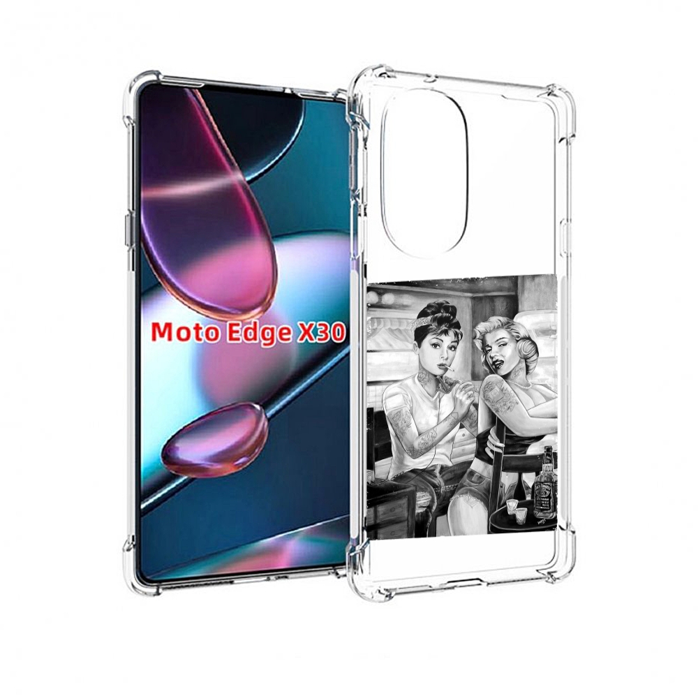 

Чехол MyPads тату мастер для Motorola Moto Edge X30, Прозрачный, Tocco