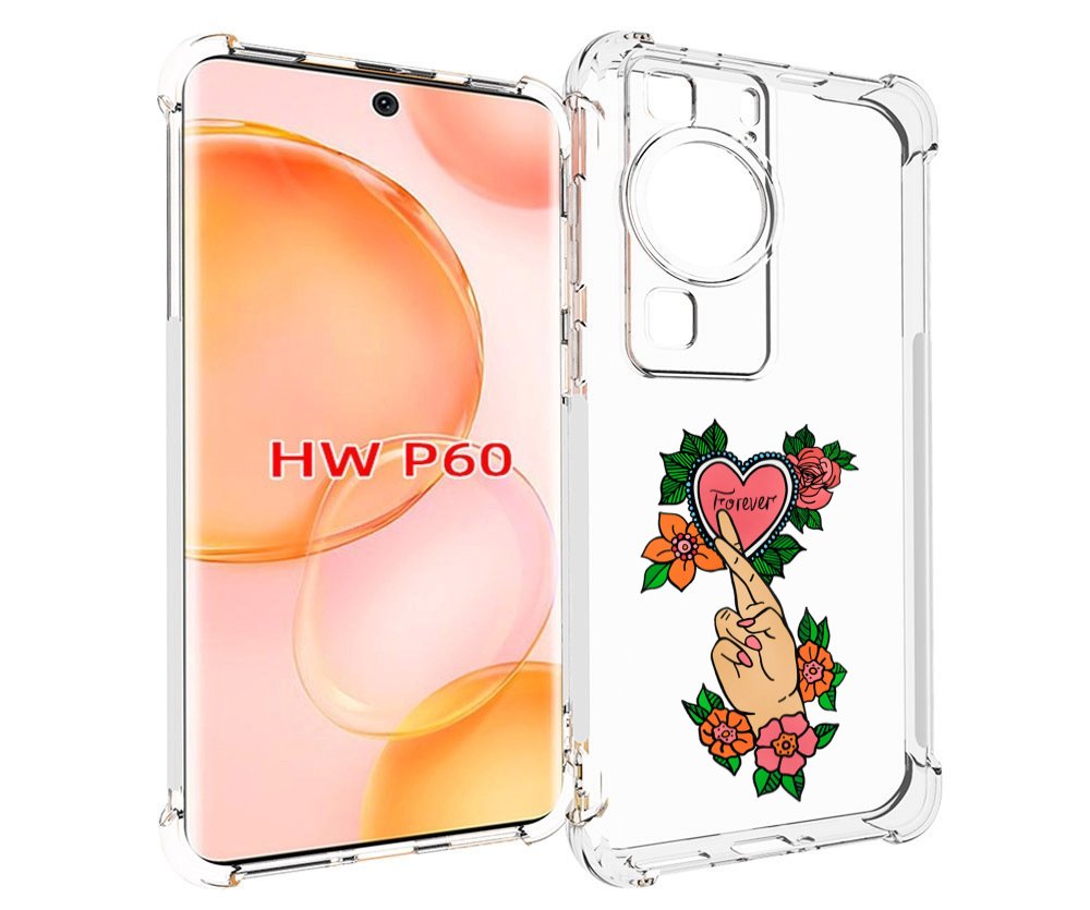 

Чехол MyPads ручки-навсегда женский для Huawei P60, Tocco